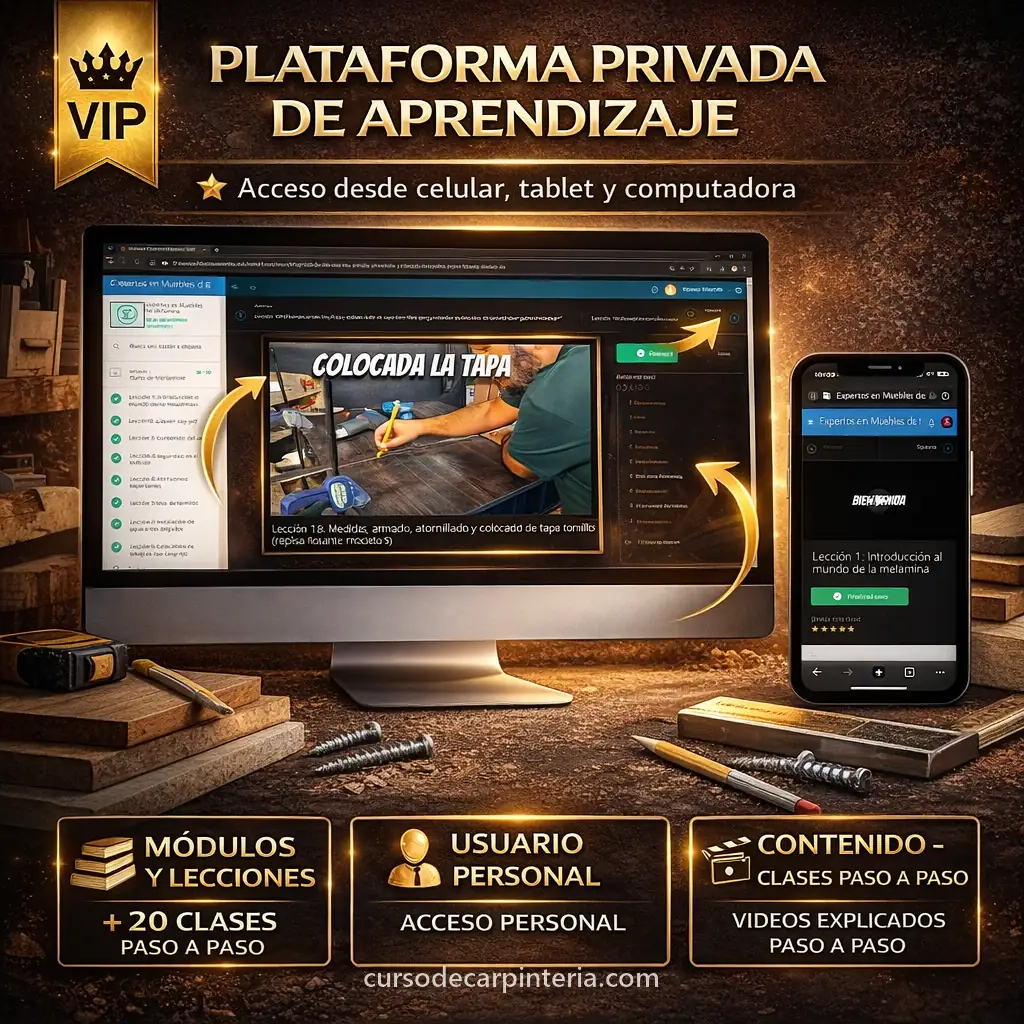 El curso se ve desde celular, tablet y computadora
